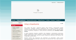Desktop Screenshot of ortopedia.waw.pl